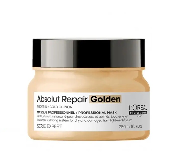 Злотистая маска для интенсивного восстановления поврежденных волос без утяжеления L'Oreal Professionnel Serie Expert Absolut Repair Gold Quinoa Golden Masque